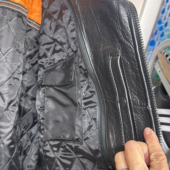 Tennessee Full Grain Leather Motorcycle Jacket with Zip out Liner Sz 2X - Picture 12 of 16